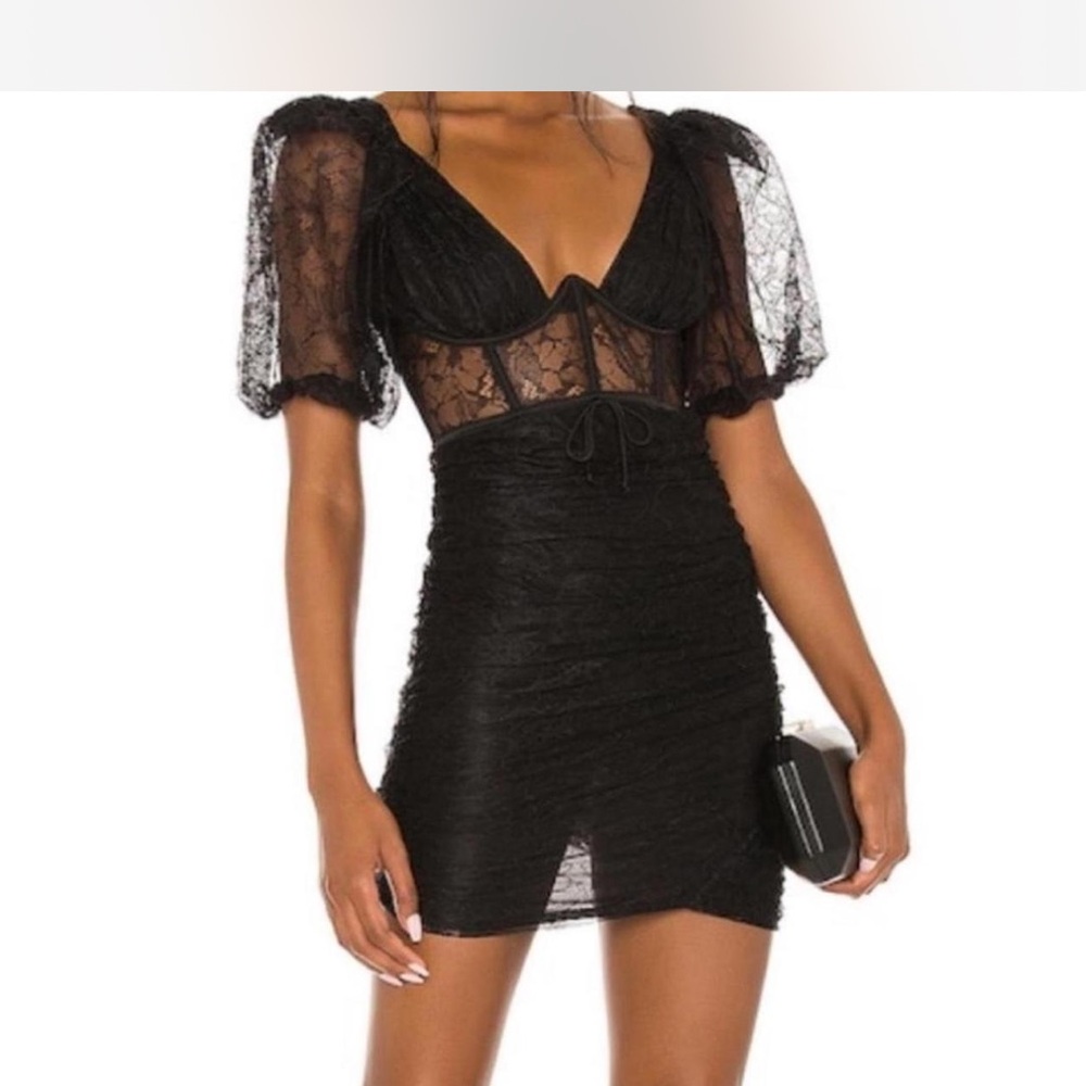 NWT For Love & Lemons Mini Lace Dress - Picture 6 of 6